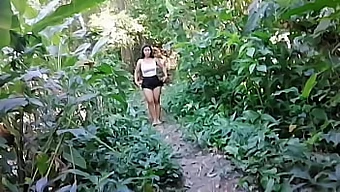 Latina couple's outdoor adventure turns into a steamy fuck fest