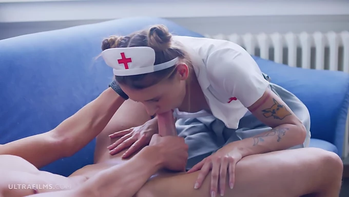 Adele Unicorn shows off her hardcore skills as a tattooed nurse in this video